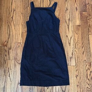 J. Crew Navy Textured Dress